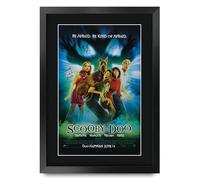 HWC Trading Scooby-Doo 1 (2002) Freddie Prinze Jr. Gifts Printed Poster Signed Autograph Picture for Movie Memorabilia Fans - A3 Framed