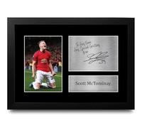 HWC Trading Scott McTominay Personalised Gift - Signed Autograph Picture, Framed A4 Football Memorabilia with Custom Name Message for Birthday Christmas Wedding