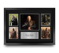 HWC Trading Sean Bean Game of Thrones Gifts Printed Signed Autograph Presentation Photo Montage Display for TV Show Fans - A3 Framed