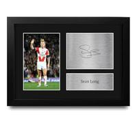 HWC Trading Sean Long St Helens Gifts Printed Signed Autograph Picture for Rugby League Fans - A4 Framed