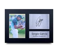 HWC Trading Sergio Garcia Gift Signed A4 Printed Autograph Golf Gifts Photo Display