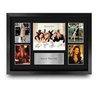 HWC Trading Sex and The City Gifts Printed Signed Autograph Presentation Photo Montage Display for TV Show Fans - A3 Framed