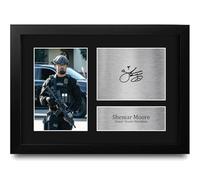 HWC Trading Shemar Moore Daniel 'Hondo' Harrelson S.W.A.T. Gifts Printed Signed Autograph Picture for TV Show Fans - A4 Framed