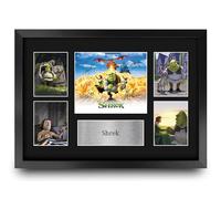 HWC Trading Shrek 1 Gifts Printed Signed Autograph Presentation Display Montage for Movie Memorabilia Fans - A3 Framed