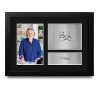 HWC Trading Si King Gifts Printed Signed Autograph Picture for Master Chef and Culinary Fans - A4 Framed