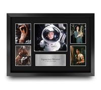 HWC Trading Sigourney Weaver Alien Gifts Printed Signed Autograph Picture Display for Movie Memorabilia Fans - A3 Framed