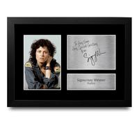HWC Trading Sigourney Weaver Personalised Gift - Signed Autograph Picture, Framed A4 Film Memorabilia with Custom Name Message for Birthday Christmas Wedding