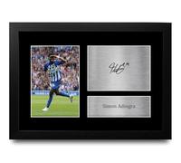 HWC Trading Simon Adingra Brighton & Hove Albion Gifts Printed Signed Autograph Picture for Football Fans and Supporters - A4 Framed