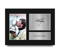HWC Trading Sir Nick Faldo Gifts Printed Signed Autograph Picture for Golf Memorabilia Fans - A4