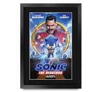 HWC Trading Sonic the Hedgehog 1 Gifts Printed Poster Signed Autograph Picture for Movie Memorabilia Fans - A3 Framed