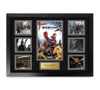 HWC Trading Spider-Man 3 No Way Home No Way Home Tom Holland Gifts Printed Signed Autograph Picture for Movie Memorabilia Fans - A2 Framed (ID-006540)