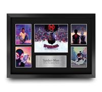 HWC Trading Spider-Man Across the Spider-Verse.jpg Gifts Printed Signed Autograph Presentation Display Montage for Movie Memorabilia Fans - A3 Framed