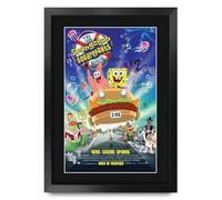 HWC Trading SpongeBob 1 Gifts Printed Poster Signed Autograph Picture for Movie Memorabilia Fans - A3 Framed