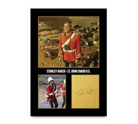 HWC Trading Stanley Baker Zulu Lt. John Chard R.E. Gifts Printed Signed Autograph Picture for Movie Memorabilia Fans - A4 Print Only (ID-005923)