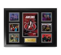 HWC Trading Star Trek Next Generation Gifts Printed Signed Autograph Picture for TV Memorabilia Fans - A2 Framed