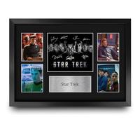 HWC Trading Star Trek The Future begins 2009 Gifts Printed Signed Autograph Presentation Photo Montage Display for TV Show Fans - A3 Framed
