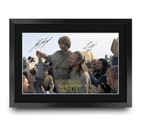HWC Trading Star Wars 1 Scene 2 The Phantom Menace (Pod Racing Champion) Gifts Printed Signed Autograph Picture for Movie Memorabilia Fans - A3 Framed