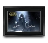 HWC Trading Star Wars 3 Scene 1 Gifts Printed Signed Autograph Picture for Movie Memorabilia Fans - A3 Framed