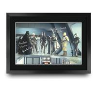 HWC Trading Star Wars 5 (Empire Strikes Back) Scene 2 Gifts Printed Signed Autograph Picture for Movie Memorabilia Fans - A3 Framed