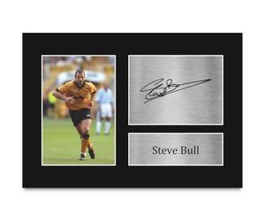 HWC Trading Steve Bull Printed Memorabilia Signed Autograph Photograph Display for Football Fans and Supporters - A4