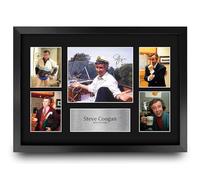 HWC Trading Steve Coogan Alan Partridge Gifts Printed Signed Autograph Presentation Photo Montage Display for TV Show Fans - A3 Framed