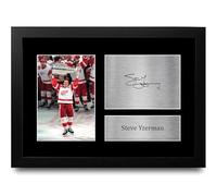 HWC Trading Steve Yzerman Detroit Red Wings Gifts Printed Signed Autograph Picture for Ice Hockey Fans - A4 Framed