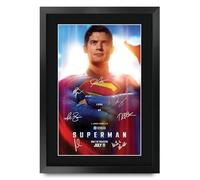 HWC Trading Superman (2025) David Corenswet Gifts Printed Poster Signed Autograph Picture for Movie Memorabilia Fans - A3 Framed