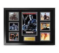 HWC Trading Terminator 2 Judgment Day Gifts Printed Signed Autograph Picture for Movie Memorabilia Fans - A2 Framed