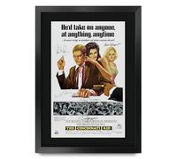 HWC Trading The Cincinnati Kid 1965 Steve McQueen Gifts Printed Poster Signed Autograph Picture for Movie Memorabilia Fans - A3 Framed