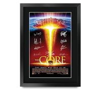 HWC Trading The Core (2003) Aaron Eckhart Gifts Printed Poster Signed Autograph Picture for Movie Memorabilia Fans - A3 Framed