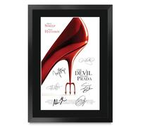 HWC Trading The Devil Wears Prada 2006 Meryl Streep Gifts Printed Poster Signed Autograph Picture for Movie Memorabilia Fans - A3 Framed (ID-009242)