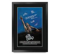 HWC Trading The Evil Dead 1 (1981) Bruce Campbell Gifts Printed Poster Signed Autograph Picture for Movie Memorabilia Fans - A3 Framed