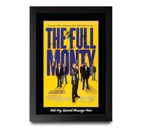 HWC Trading The Full Monty Personalised Framed A4 Poster Custom Message | Printed Replica Autographs, Black Frame Made in Our UK Workshop, Stands or Hangs, Memorabilia Gift, Wall Art