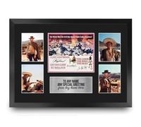 HWC Trading The Good, the Bad and the Ugly Personalised Gift - Signed Autograph Picture, Framed A3 Film Photo Display with Custom Name Message for Birthday Christmas Wedding