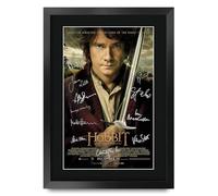 HWC Trading The Hobbit 1 An Unexpected Journey Martin Freeman Gifts Printed Poster Signed Autograph Picture for Movie Memorabilia Fans - A3 Framed