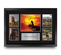 HWC Trading The Lion King Gifts Printed Signed Autograph Presentation Display Montage for Movie Memorabilia Fans - A3 Framed