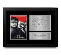 HWC Trading The Lost Boys Personalised Gift - Signed Autograph Picture, Framed A4 Film Memorabilia with Custom Name Message for Birthday Christmas Wedding