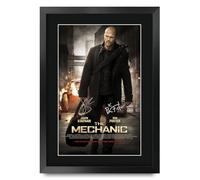 HWC Trading The Mechanic 1 Jason Statham Gifts Printed Poster Signed Autograph Picture for Movie Memorabilia Fans - A3 Framed