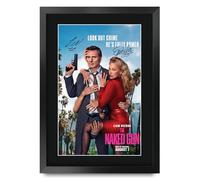 HWC Trading The Naked Gun 4 Liam Neeson Gifts Printed Poster Signed Autograph Picture for Movie Memorabilia Fans - A3 Framed