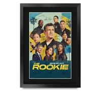 HWC Trading The Rookie (2018) Nathan Fillion Gifts Printed Signed Autograph Poster for TV Memorabilia Fans - A3 Framed