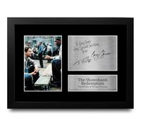HWC Trading The Shawshank Redemption Cast Personalised Gift - Signed Autograph Picture, Framed A4 Film Memorabilia with Custom Name Message for Birthday Christmas Wedding