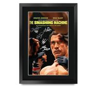 HWC Trading The Smashing Machine Gifts Printed Poster Signed Autograph Picture for Movie Memorabilia Fans - A3 Framed