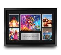 HWC Trading The Super Mario Bros. Movie Gifts Printed Signed Autograph Presentation Display Montage for Movie Memorabilia Fans - A3 Framed