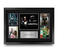 HWC Trading The Terminator 1 Gifts Printed Signed Autograph Presentation Display Montage for Movie Memorabilia Fans - A3 Framed