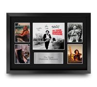 HWC Trading The Texas Chainsaw Massacre 1974 Gifts Printed Signed Autograph Presentation Display Montage for Movie Memorabilia Fans - A3 Framed