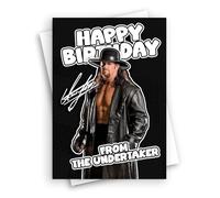 HWC Trading The Undertaker Birthday Card, Fan Greeting Card, A5 Blank Inside with Envelope