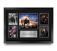 HWC Trading The World's End Gifts Printed Signed Autograph Presentation Display Montage for Movie Memorabilia Fans - A3 Framed