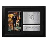 HWC Trading Timothée Chalamet A Complete Unknown Bob Dylan Gifts Printed Signed Autograph Picture for Movie Memorabilia Fans - A4 Framed (ID-012514)