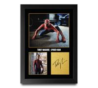 HWC Trading Tobey Maguire Spider-Man Spider-Man Gifts Printed Signed Autograph Picture for Movie Memorabilia Fans - A4 Framed Print (ID-005233)