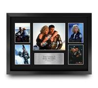 HWC Trading Tom Cruise & Kelly McGillis Top Gun Gifts Printed Signed Autograph Picture Display for Movie Memorabilia Fans - A3 Framed